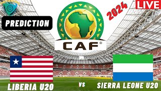 Liberia vs Sierra Leone Live Stream CAF U20 Africa Nations Cup 2025 Qualifier Commentary Score [upl. by Suelo605]