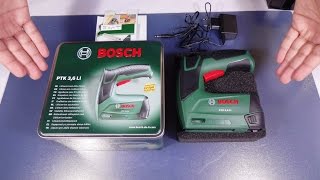 BOSCH PTK 36 LI Tacker Unboxing [upl. by Aremus]