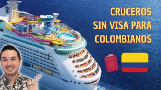 🇨🇴 Cruceros por el Caribe sin visa 2024 con PASAPORTE de COLOMBIA [upl. by Harias]