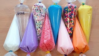 Making Crunchy Slime with Piping Bags [upl. by Jacobah]