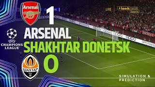 ARSENAL 10 SHAKHTAR DONETSK • Highlights • Champions League 2425  SimulationRecreation [upl. by Pillihp]