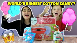 SISSY and KAIA make COTTON CADNY The TOYTASTIC SISTERS SUGAR FREE COTTON CANDY [upl. by Anitsrik]