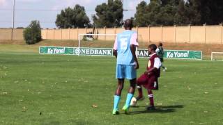 Soccer kits donated to learners at Sundowns training grounds [upl. by Haseefan]