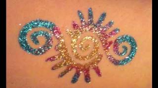 How to Do Glitter Tattoos Tutorial [upl. by Imeaj]