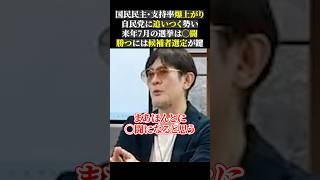 国民民主・支持率爆上がり 自民党に追いつく勢い 来年7月の選挙は◯闘 勝つには候補者選定が鍵三橋tv 三橋貴明 [upl. by Odlauso637]