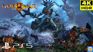 KRATOS VS POSEIDON 4K LEGENDADO PTBR  GOD OF WAR 3 REMASTERED [upl. by Etnemelc]