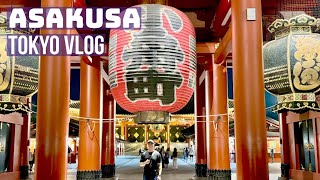 Walking from Asakusa Shrine to Kaminarimon  July 8 2024  Tokyo Vlog [upl. by Manson912]