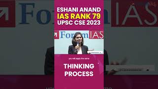 Eshani Anand IAS rank 79 trandinh forum tramding mains education [upl. by Yud]