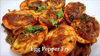 ఎగ్ పెప్పర్ ఫ్రై  Egg Pepper Fry  Boiled Egg Fry  Egg Recipes In Telugu [upl. by Mitchel]