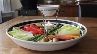 Bagna Cauda  Hot Garlic amp Anchovy Vegetable Dip Recipe  Fancy Super Bowl Dip [upl. by Harlene]