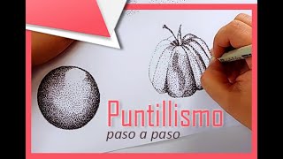 Técnica de PUNTILLISMO básico  paso a paso [upl. by Ahsatan981]