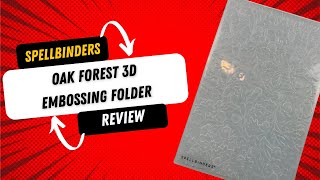 Spellbinders Oak Forest 3D Embossing Folder Review [upl. by Vasta278]