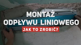 Montaż odpływu liniowego w łazience [upl. by Maurili132]