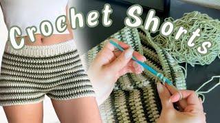 EASY Crochet SHORTS Tutorial [upl. by Rebna]