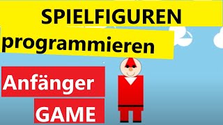 SpieleProgrammierung für Anfänger  bewegende NikolausFigur programmieren  Teil 1 [upl. by Gulick]