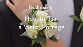 How to Tie a Ribbon Corsage  Bachmans [upl. by Blaseio]