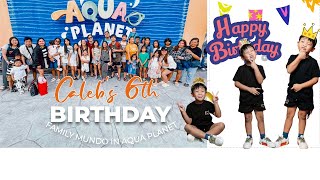 CALEBS 6TH BDAY IN AQUAPLANET  Family Mundo Vlogs [upl. by Johst739]