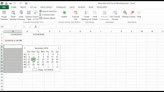 Easily insert and edit dates in Excel with the Popup Calendar [upl. by Danni]