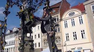 Göttingen University PhD kissing the Gänseliesel [upl. by Anaitsirhc347]