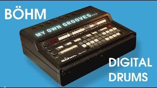 BÖHM DIGITAL DRUMS Vintage Drum MachineAnalog Accompaniment 1983  HD DEMO [upl. by Hannala]