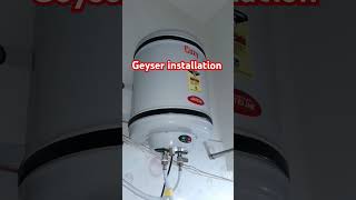 Geyser installation electricalwiring wiring shorts ytshorts sonuelectricals [upl. by Jordana]