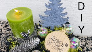 Holzkiste winterlich dekorieren diy weihnachten diycrafts xmas [upl. by Kahl]