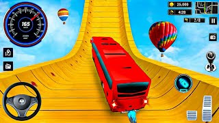 BUS Ramp Stunt Game 3D  Bus Driving Simulator Stunts Gameplay  Android Gameplay [upl. by Richart135]