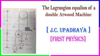 The lagrangian and acceleration of a double atwood machine jcupadhay a [upl. by Ninaj]