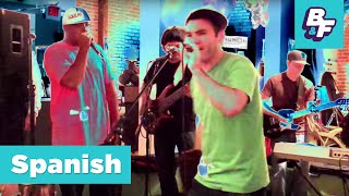 Spanish kids music  BASHO amp FRIENDS Perform Casa Loca Live at Peekadoodle [upl. by Lancey484]