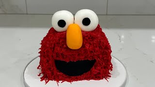 Easy Top Forward Elmo Cake  Cake decorating tutorials  Sugarella Sweets [upl. by Corso]