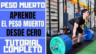 Cómo Hacer PESO MUERTO 🔴 Aprende a Realizar el PESO MUERTO desde 0 ✅ [upl. by Derina]