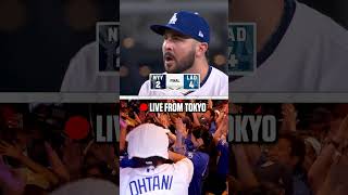 Tokyo REACTS to Dodgers Game 2 win in World Series ❤️ mlb Dodgers baseball [upl. by Esau]