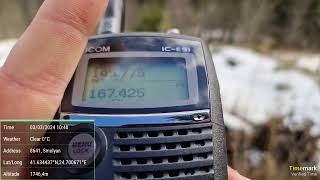 HAM Radio  Greek repeater audible in Pamporovo S Bulgaria [upl. by Gizela2]