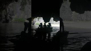 Boat ride through limestone caves and lush landscapes at Ninh Binh 🏞️🇻🇳 travel vietnam [upl. by Hinkle]