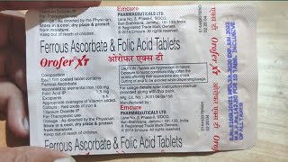 Orofer XT tablet review in hindi  Iron Tablets [upl. by Anisamot981]