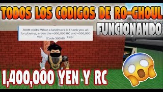 TODOS LOS CODIGOS NUEVOS DE RO GHOUL ROBLOX 5M RC  35M YEN • 2021 [upl. by Nhguahs]