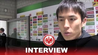 Makoto Hasebe nach dem 31 Erfolg in Mönchengladbach [upl. by Eppesiug]