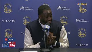 Draymond Green Postgame Interview  Golden State Warriors lose to Los Angeles Clippers 134126 [upl. by Magocsi]