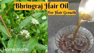 Bhringraj Hair Oil Home Made Guntagalagara Aaku Reduce Grey Hair amp Hair fall Dandruff care [upl. by Marlin]