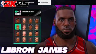 NEW BEST LEBRON JAMES FACE CREATION NBA2K25 [upl. by Horten]