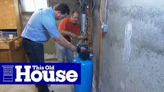 How to Install a Water Pressure Booster  This Old House [upl. by Alisia]