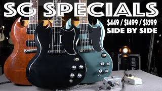 Which SG Special Would You Buy  Gibson Epiphone and Gibson Custom Shop Models Compared [upl. by Tirzah]