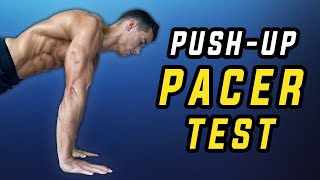 Pushup PACER TEST How many reps can you do [upl. by Ellatsirhc]