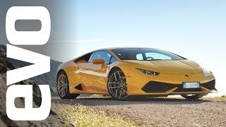 Lamborghini Huracan first drive video Ferrari beater  evo REVIEW [upl. by Irby]