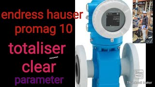 endress hauser promag10 totalizer reset [upl. by Magnien]