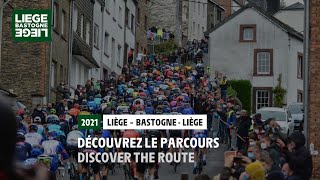 LiègeBastogneLiège 2021  Découvrez le parcours  Discover the route [upl. by Edveh]