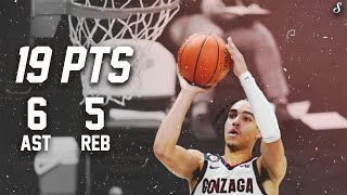 Andrew Nembhard Steps Up Big For Gonzaga vs Top Ranked WVU  Full Highlights  19 Pts 6 Ast amp 5 Reb [upl. by Pitt]