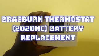 Braeburn Thermostat Battery Replacement [upl. by Lapham823]