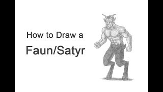 How to Draw a Faun  Satyr [upl. by Bullen245]