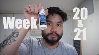 Week 20 amp 21  Minoxidil Beard Journey Apply Liquid Minoxidil [upl. by Panta]